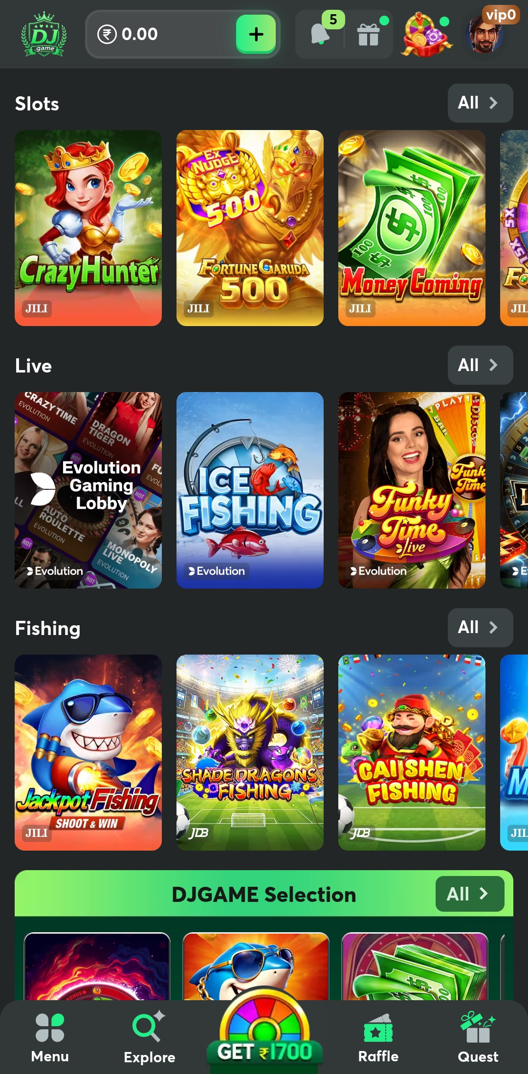 GAMES AVAILABLE IN LATEST APP DJ APP GAME APK